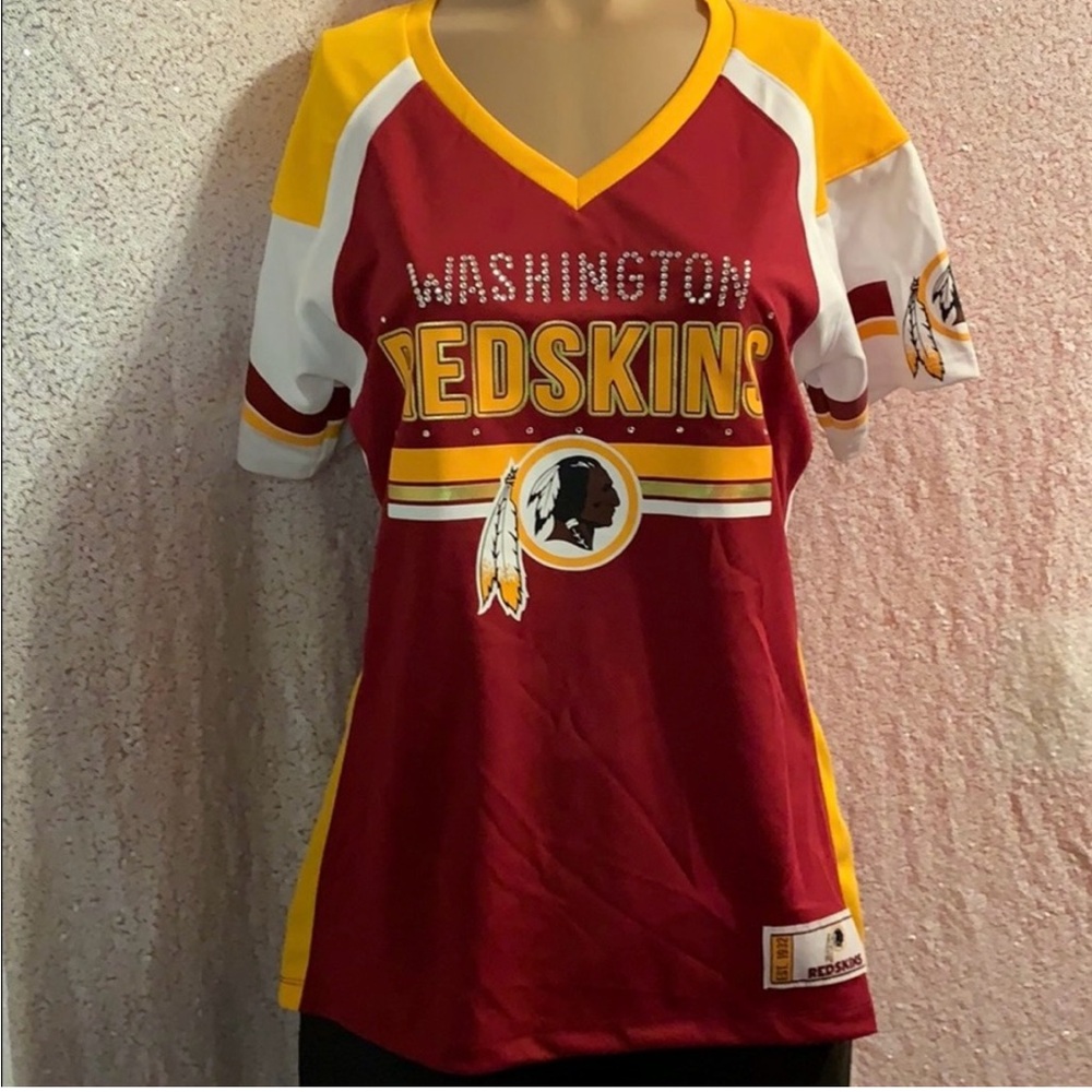 Washington Redskins Short Sleeve Shirt - NFL - Woman's Large - LIKE NEW